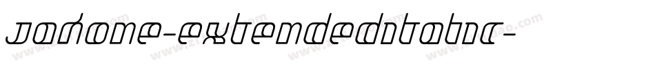 Jakone-ExtendedItalic字体转换