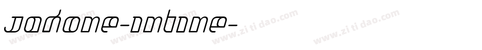Jakone-Inline字体转换