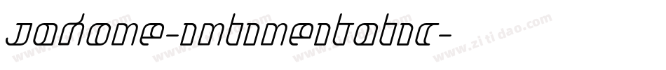 Jakone-InlineItalic字体转换