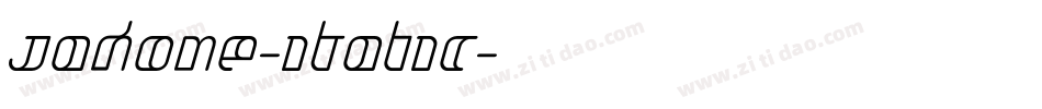 Jakone-Italic字体转换