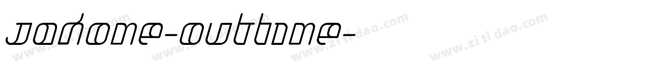 Jakone-Outline字体转换
