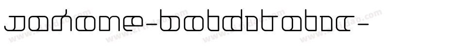 Jakone-BoldItalic字体转换
