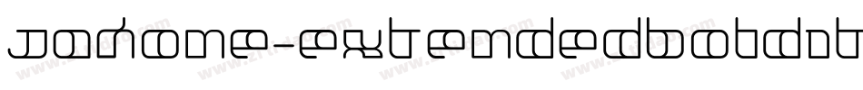 Jakone-ExtendedBoldItalic字体转换