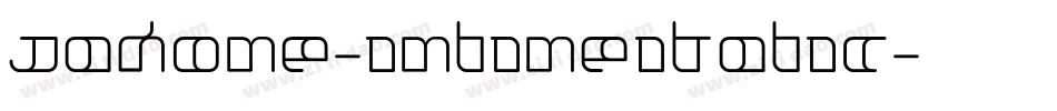 Jakone-InlineItalic字体转换