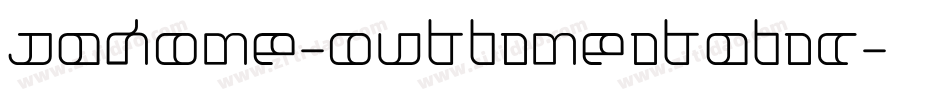 Jakone-OutlineItalic字体转换