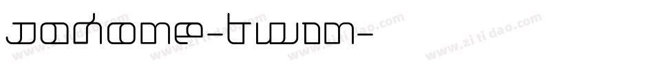 Jakone-Twin字体转换