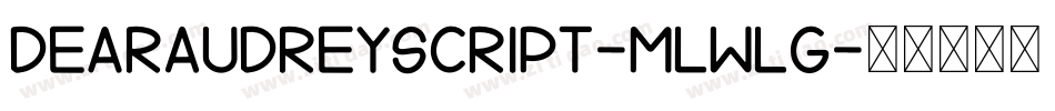 DearAudreyScript-mLWlG字体转换