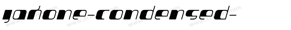 Jakone-Condensed字体转换