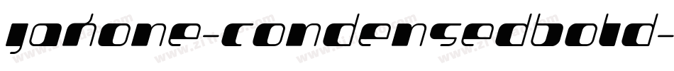 Jakone-CondensedBold字体转换