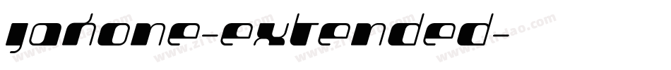 Jakone-Extended字体转换