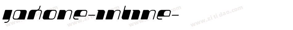 Jakone-Inline字体转换