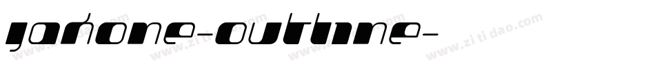 Jakone-Outline字体转换