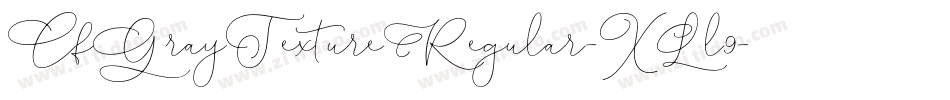 CfGrayTextureRegular-XLl9字体转换