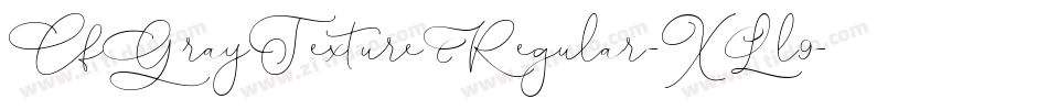 CfGrayTextureRegular-XLl9字体转换