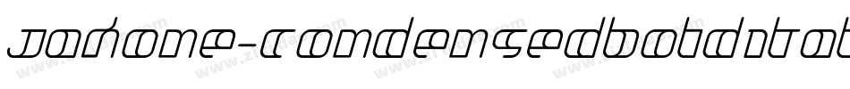 Jakone-CondensedBoldItalic字体转换