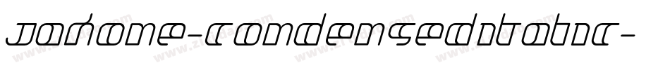Jakone-CondensedItalic字体转换