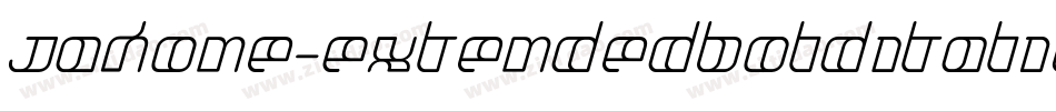 Jakone-ExtendedBoldItalic字体转换