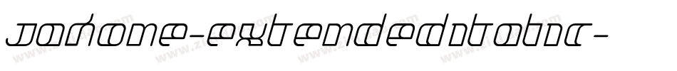 Jakone-ExtendedItalic字体转换