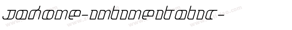 Jakone-InlineItalic字体转换