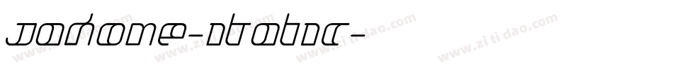 Jakone-Italic字体转换