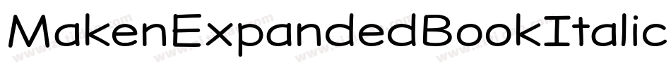 MakenExpandedBookItalic-ZVEeK字体转换