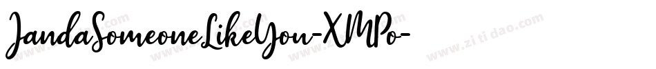 JandaSomeoneLikeYou-XMPo字体转换