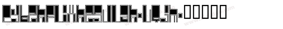 CyberflixRegular-vqjM字体转换