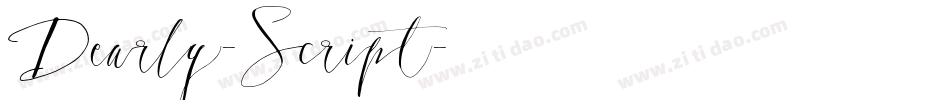 Dearly-Script字体转换