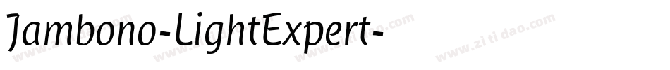 Jambono-LightExpert字体转换