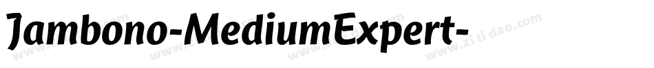 Jambono-MediumExpert字体转换