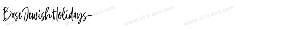 BaseJewishHolidays字体转换