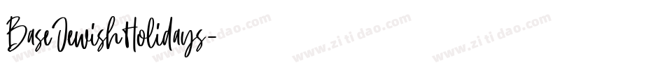 BaseJewishHolidays字体转换