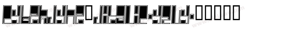 Cyberdyne3DItalic-yzVY字体转换