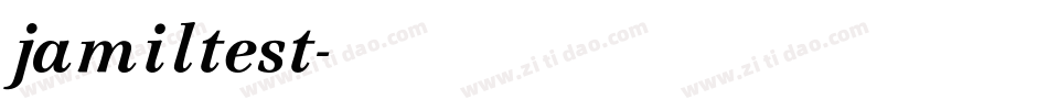 jamiltest字体转换