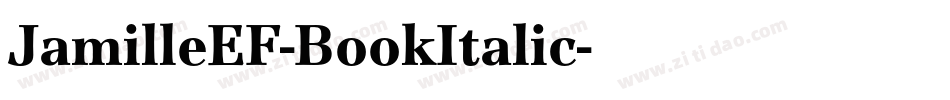 JamilleEF-BookItalic字体转换