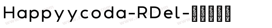 Happyycoda-RDel字体转换