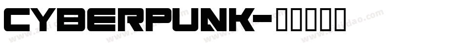 cyberpunk字体转换