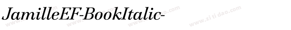 JamilleEF-BookItalic字体转换