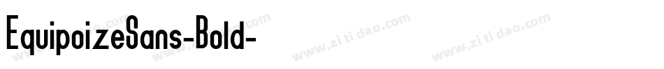 EquipoizeSans-Bold字体转换