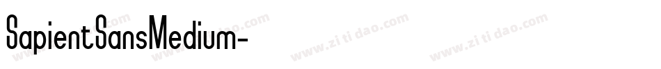 SapientSansMedium字体转换