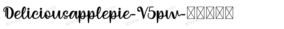 Deliciousapplepie-V5pw字体转换
