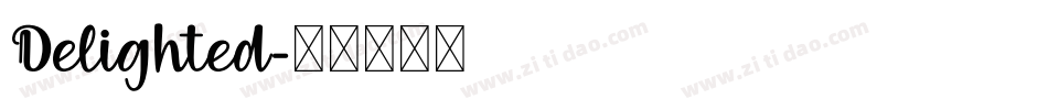 Delighted字体转换