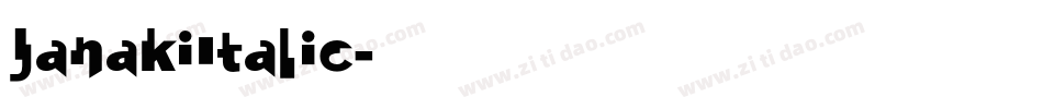 JanakiItalic字体转换