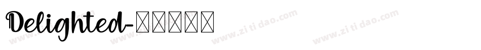 Delighted字体转换