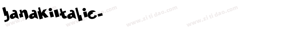 JanakiItalic字体转换