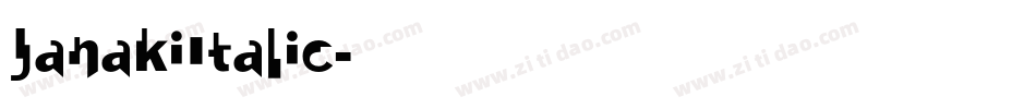JanakiItalic字体转换