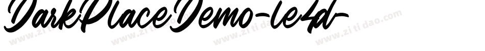 DarkPlaceDemo-le4d字体转换