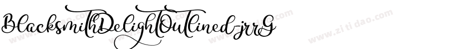 BlacksmithDelightOutlined-jrrG字体转换