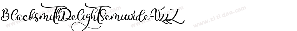 BlacksmithDelightSemiwide-VzzZ字体转换