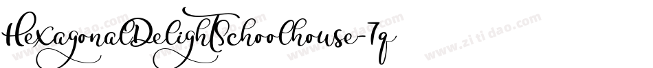 HexagonalDelightSchoolhouse-7qrP字体转换